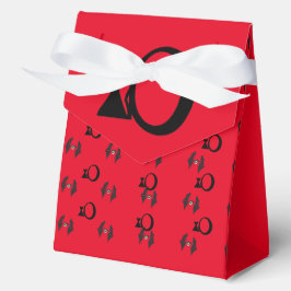 Red Halloween & Cat Design Geschenkschachtel