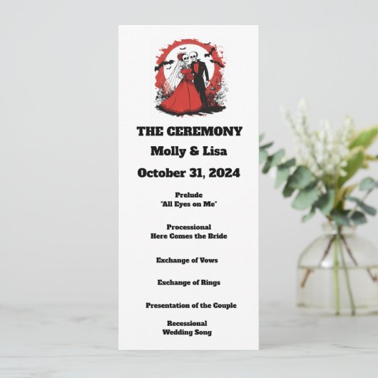 Red Halloween Programm (Stehend Vorderseite)