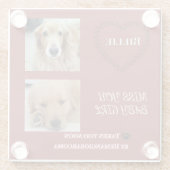 Red Halo Pet Loss Keepsake Glasuntersetzer (Rückseite)