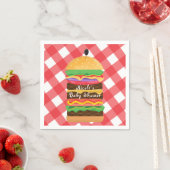 Red Hamburger Summer Cookie Barbecue GRILLEN Party Serviette (Beispiel)