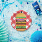 Red Hamburger Summer Cookie Party Custom Pappteller (Party)
