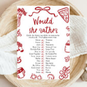 Red Hand Drawing würde sie eher ein Baby Shower Ga Einladung