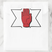 Red Hand of Ulster Rechteckiger Aufkleber (Tasche)