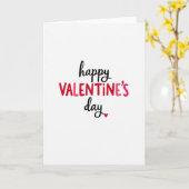 Red Handwritten Valentines Day Card Karte (Gelbe Blume)