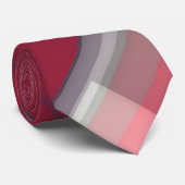 Red Hanky Abstract Design Fashion Neck Tie Krawatte (Gerollt)