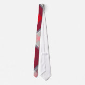 Red Hanky Abstract Design Fashion Neck Tie Krawatte (Rückseite)