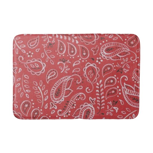 Red Hanky Bath Mat Badematte (Vorderseite)