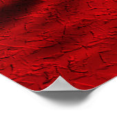 Red Hanukkah Mandala Poster (Ecke)