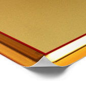 Red Hanukkah Mandala Poster (Ecke)