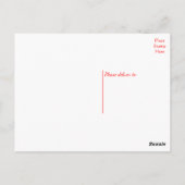 Red Happy Birthday Cavalier King Charles Spaniel Postkarte (Rückseite)