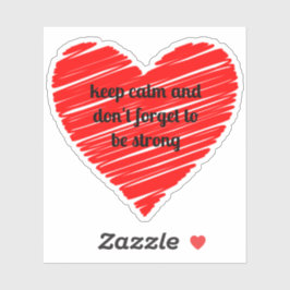 Red Happy heart romance graphic Aufkleber