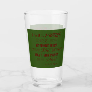 RED HAPPY THANKSGIVING CHANT PSALMS 138:1 GLAS