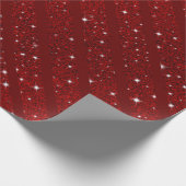 Red Happy xmas luxe background Geschenkpapier (Ecke)