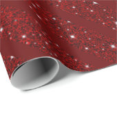 Red Happy xmas luxe background Geschenkpapier (Rolleneckpunkt)