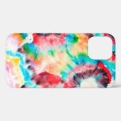 Red Hard Grunge. Shibori Muster. Golden Brush Gra Case-Mate iPhone Hülle (Rückseite (Horizontal))