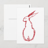 Red Hare Postkarte (Vorne/Hinten)