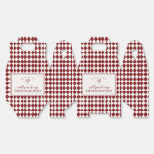 Red Harlequin Checkered Bridesmaid Proposal Box Geschenkschachtel (Ungeklappt)