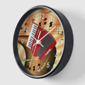 Red Harmonidion Abstract Design Uhr (Winkel)