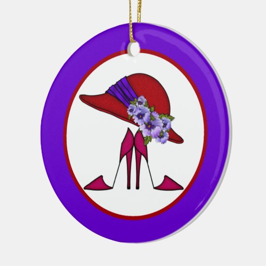 Red Hat 2 Keramikornament (Links)