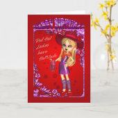 Red Hat Birthday Card Karte (Gelbe Blume)