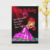 Red Hat Birthday Card Struff Karte (Gelbe Blume)