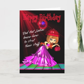 Red Hat Birthday Card Struff Karte