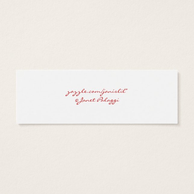 Red Hat Book Mark (Rückseite)
