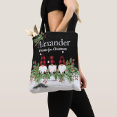 Red Hat Buffaloe Kariert Gnomes Garland Aspen Tasche (Von Nahem)