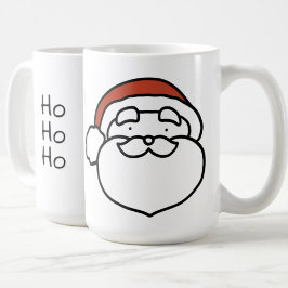 Red Hat Christmas Santa Drawing with and HoHoHo Kaffeetasse