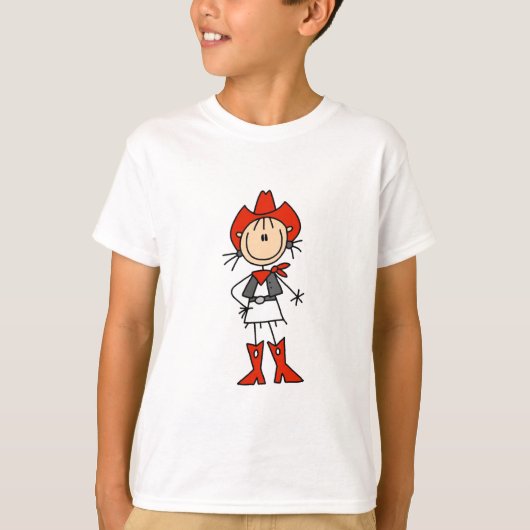Red Hat-Cowgirl-T-Shirts und Geschenke T-Shirt (Vorderseite)