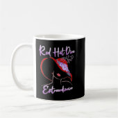 Red Hat Diva Extraordinaire Elegant Geschenk Kaffeetasse (Links)