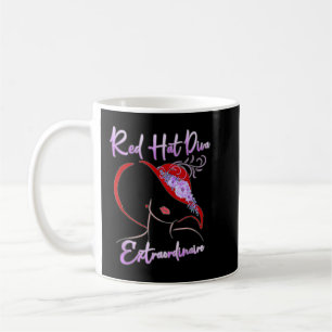 Red Hat Diva Extraordinaire Elegant Geschenk Kaffeetasse
