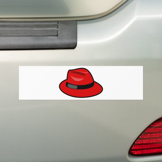 Red Hat Fedora Autoaufkleber (Auf Auto)