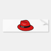 Red Hat Fedora Autoaufkleber (Vorne)