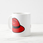 Red Hat Fedora Kaffeetasse (Vorderseite Links)