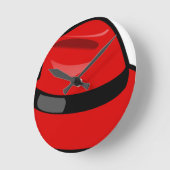 Red Hat Fedora Runde Wanduhr (Winkel)