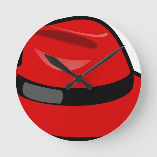 Red Hat Fedora Runde Wanduhr (Vorderseite)