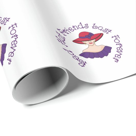 Red Hat-Freunde Geschenkpapier (Rolleneckpunkt)