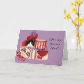 Red Hat-Geheimnis-Kumpel Karte (Gelbe Blume)