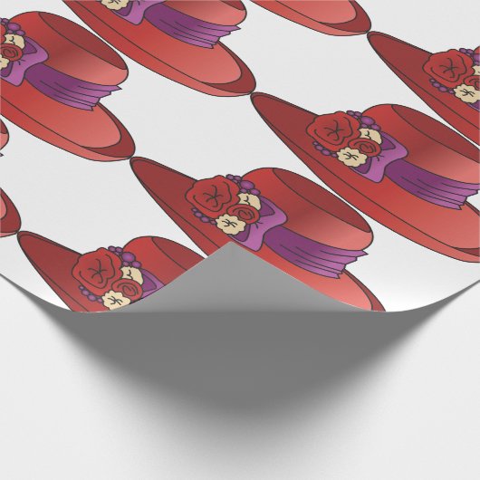 Red Hat Geschenkpapier (Ecke)