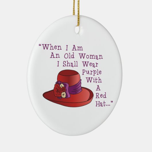Red Hat Keramik Ornament (Rechts)