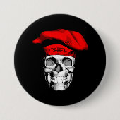 Red Hat Koch Skull Button (Vorderseite)