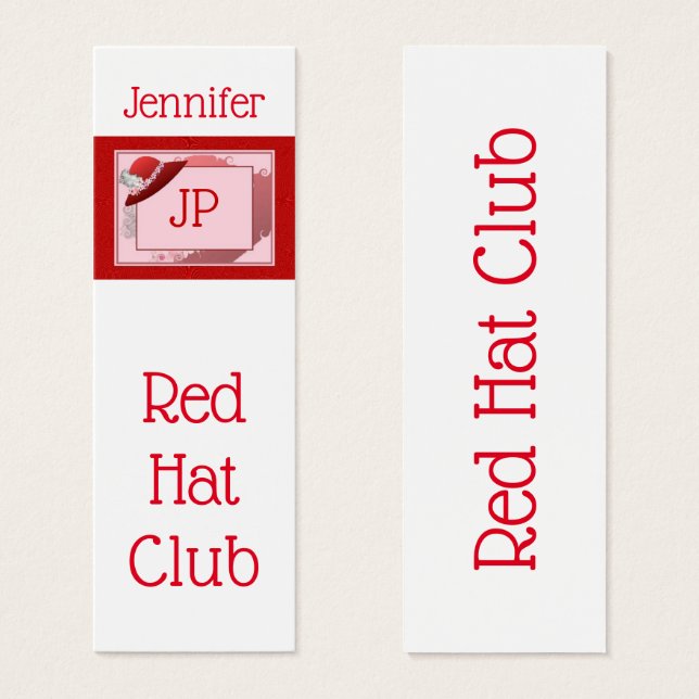 Red Hat Lesezeichen Business Card (Vorne & Hinten)