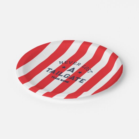 Red hat nie einen benutzerdefinierten Teamname Gam Pappteller (Schrägansicht)