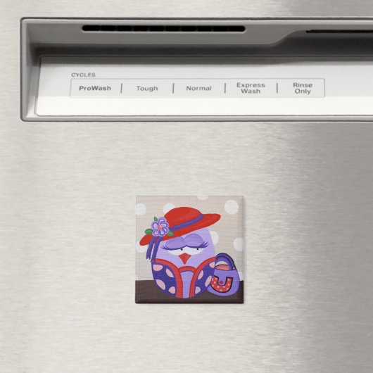 Red Hat Owl Magnet (In Situ (Geschirrspüler))
