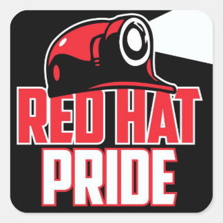 RED HAT PRIDE QUADRATISCHER AUFKLEBER