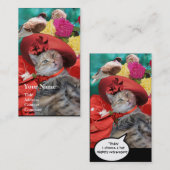 RED HAT PRINCESS TATUS Pet, Cat Beauty Salon Visitenkarte (Vorne/Hinten)