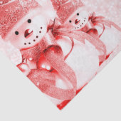 Red Hat Snowman Holiday Tissue Paper Seidenpapier (Detail)