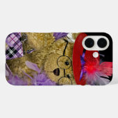 Red Hat Teddy Bear Case-Mate iPhone Hülle (Rückseite (Horizontal))