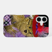 Red Hat Teddy Bear iPhone 16 Hülle (Rückseite (Horizontal))